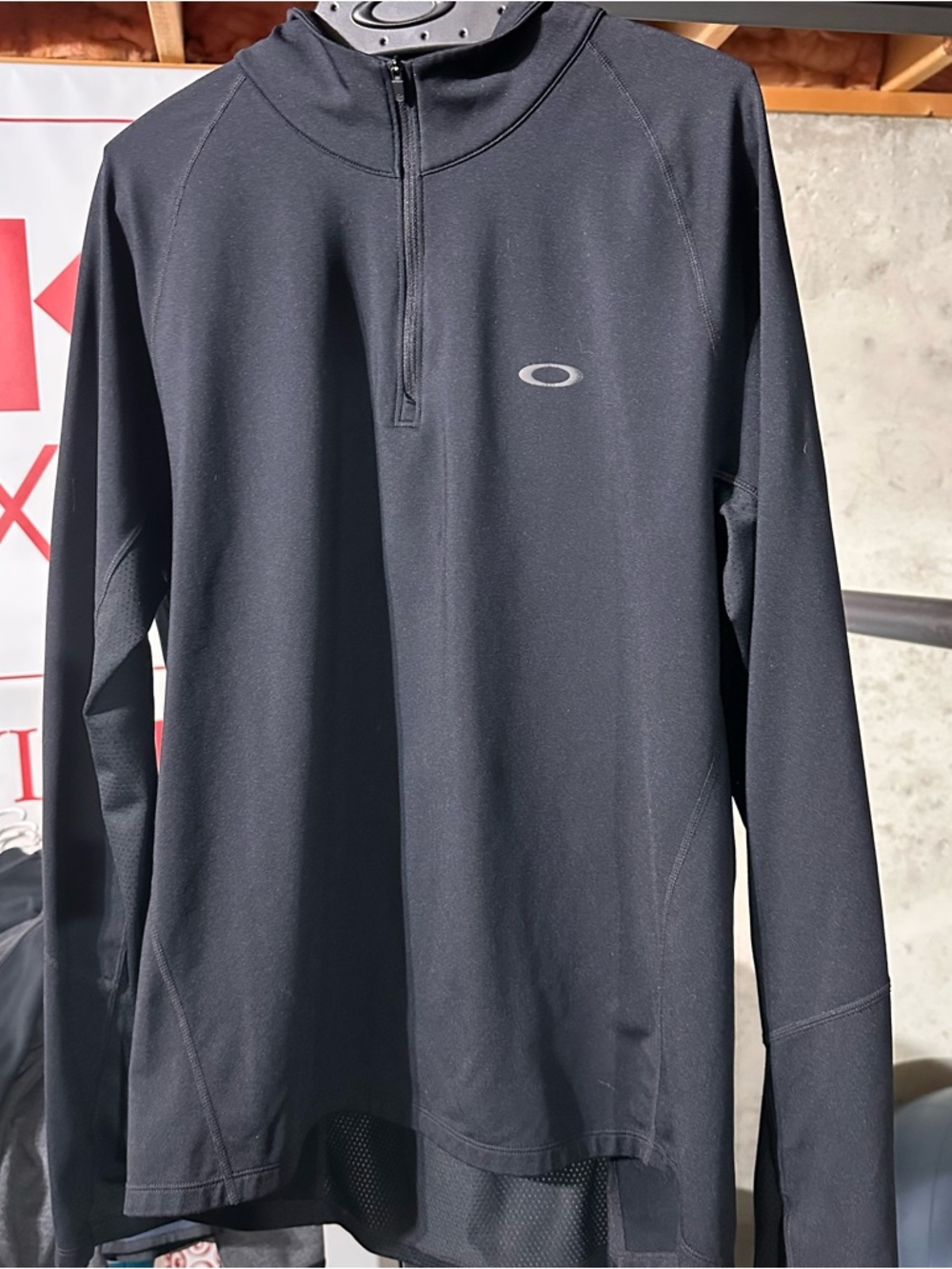 Oakley Black Men's Performance Quarter-Zip Pullover